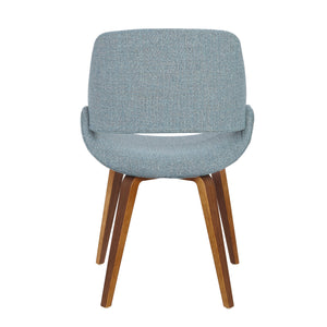 English Elm Dining/accent Chair Solid Wood Tapered Legs Cream Upholstery Mid-century Modern Seating B202P471318