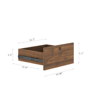 English Elm Nightstand with Charging Station, Voice-Control Night Light, Lockable Cabinet, USB & AC Ports, Modern Woodhelves W1321P204522