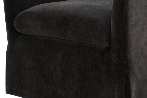 English Elm Luisa Swivel Accent Chair Skirted Tailored Silhouette for Formal Living Rooms Mink B050P451388