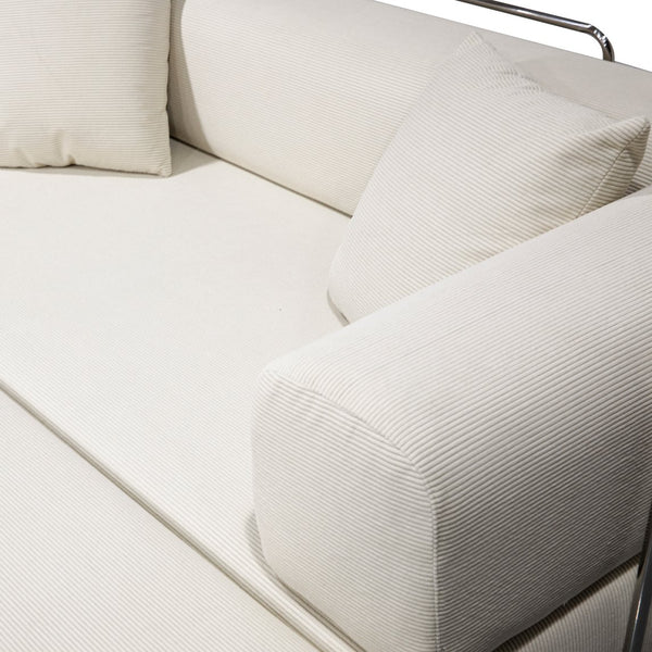 English Elm Double Convertible Corduroy Sleeper Sofa High Density Foam Wide Armrest Studio Bed W3064P245390