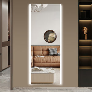 English Elm 65*21In Led Mirror Full Length - Frameless Wall-Mounted Lighted Design With Three-Color Illumination W2709P268898