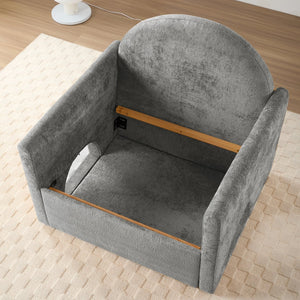 English Elm Modern Chenille Oversized Armchair With Pet-Friendly Nook | Perfect For Cozy Living Rooms & Bedrooms W2997P294104
