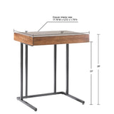 INK+IVY Wynn Mid-Century Pull Up Table FPF17-0324 Pecan