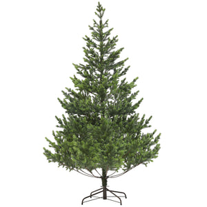 English Elm Homcom 7Ft Realistic Cedar Christmas Tree With 2901 Tips, Easy Setup, Durable & Safe For Holidays W2225P249641
