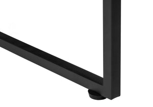 English Elm Bookshelf, 5-Tier Slanted Etagere with V-Shaped Open Shelves, Slim Black Metal Frame, 60" H Brown 39 L x 13 W x 7 H B2710P218982