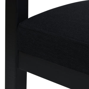 English Elm Jennifer Taylor Home - Americana Mid-Century Modern Cane Back Counter Stool - Elegant Jet Black Woven Design For Dining Spaces B2719P238382
