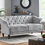 Christopher Knight Home® - Noble House - Morganton Contemporary Tufted 3 Seater Sofa