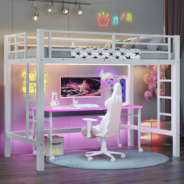 English Elm Twin Floor Bed Solid Pine Frame with Guardrails and Door for Safe Kid Sleep W1580P435703