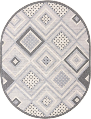 Unique Loom Arlo Hannah Machine Made Geometric Rug Sandy Beige, Gray/Beige/Black 7' 10" x 10' 0"