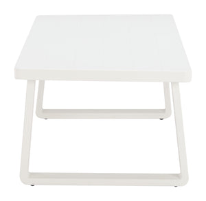 Zuo Modern Welt Coffee Table White - Modern Aluminum Design For Stylish Outdoor Patios, Balconies & Gardens White Aluminum 704113-zuo-modern