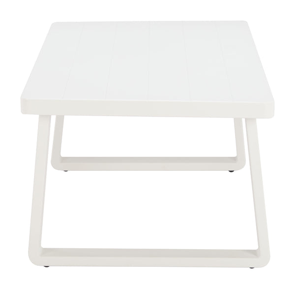 Zuo Modern Welt Coffee Table White - Modern Aluminum Design For Stylish Outdoor Patios, Balconies & Gardens White Aluminum 704113-zuo-modern