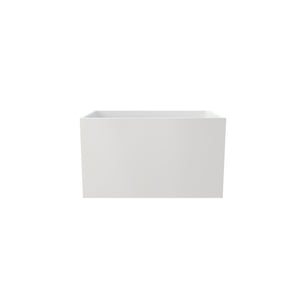 English Elm 43" Acrylic Freestanding Soaking Tub with Built-in Seat Glossy White Modern Bath T3785P380644