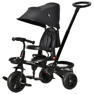 English Elm Qaba 4 in 1 Convertible Kids Trike with Reversible Seat and Adjustable Push Handle W2225P217779