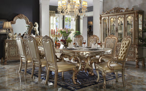 English Elm Bone Padded Side Chair Set Of 2 - Elegant High-Back Design In Luxe Gold Patina Finish For Comfort B062P209247