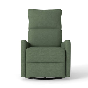 English Elm Power Swivel Velvet Recliner with 270 Degree Rotation Compact Nursery Living Room Glider W1028P463301