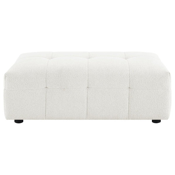 English Elm Sooke Boucle Fabric Rectangular Ottoman Versatile Footrest or Extra Seat for Living Rooms B062P441149