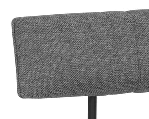 Sunpan Buca Counter Stool - Stylish Metal Frame with Comfortable Seating for Modern Home Decor Solutions Matte Black, Belfast Koala Grey