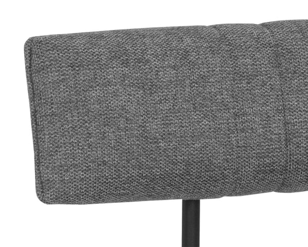 Sunpan Buca Counter Stool - Stylish Metal Frame with Comfortable Seating for Modern Home Decor Solutions Matte Black, Belfast Koala Grey