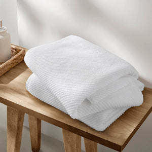 JLA Home Madison Park - 100% Cotton Plush Quick-Dry 6-Piece Diagonal Ribbed Towel Set — 500GSM Absorbent, Durable, Easy Care MP73-8852