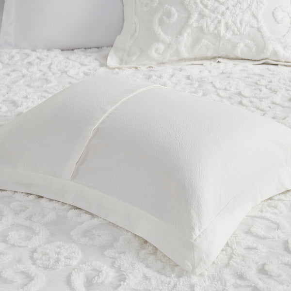English Elm Duvet Suzanna Tufted Medallion Full/Queen Duvet Cover Set 100% Cotton OEKO-TEX Certified Comfort Ivory 17.32 L x 15.35 W x 6.69 H B03595773