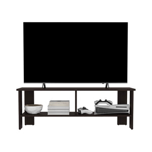 English Elm Tv Stand In Dark Oak - Sleek Design With 2 Shelves For Media Storage, Easy Assembly & Eco-Friendly B097P296803-GIGA
