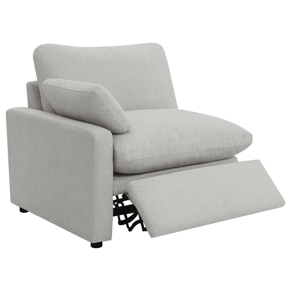 English Elm Hollander Modular Fabric Sectional with Three Power Recliners for Flexible Living Rooms B062S01810