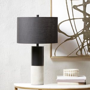 INK+IVY Fulton  Transitional Concrete Table Lamp FB153-1155 Black/Grey