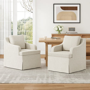 English Elm Dining Armchair with Beige Upholstery and Cushioned Seat for Kitchen or Living Room T3623P430776