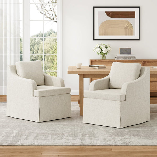 English Elm Dining Armchair with Beige Upholstery and Cushioned Seat for Kitchen or Living Room T3623P430776