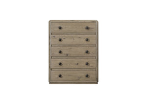 English Elm Chest English Knotty Oak Solid Wood Chest with Cedar-Lined Drawer, Felt-Lined Top, Self-Closing Guides B2699P409558