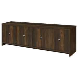 English Elm Lunetta Wide Media Console Four Door Cabinet Engineered Wood for Living Rooms Brown B062P447781