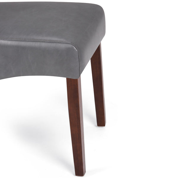 English Elm Avalon - Elegant Set Of 2 Stone Grey Parson Dining Chairs For Modern Homes & Comfort Spaces B136P159803