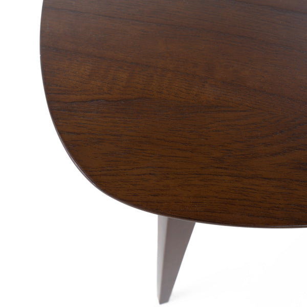 English Elm Christopher Knight Home® - END TABLE Walnut Rubberwood Mid-Century Side Table with Tapered Oval Top & Tripod Legs, 20" x 22.75" 59310.00