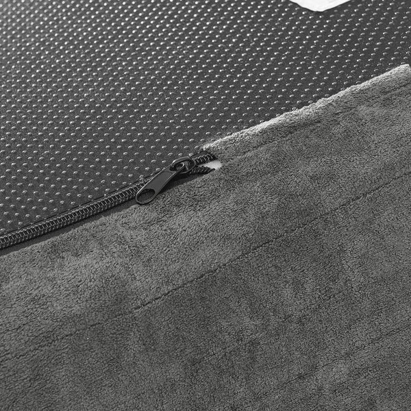 English Elm Modern Curved 4-Seater Sectional Sofa In Dark Grey Chenille – Minimalist Design, No Assembly Needed! W1413S00105