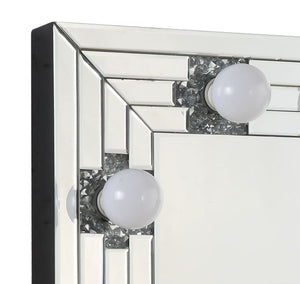 English Elm Noralie Hollywood Glam Vanity Mirror with Faux Diamond Inlay and Mdf Frame B2726P448759
