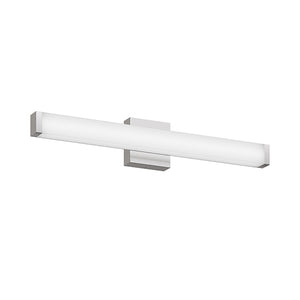 English Elm Bathroom Vanity Light Bar - Modern Brushed Nickel Led Fixture, 25" 14W 6000K Cool White Illumination W2312P374953