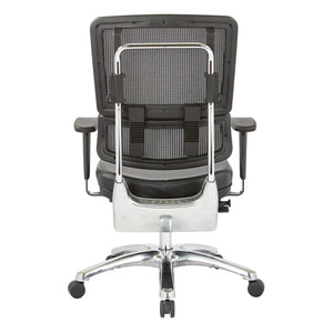 OSP Home Furnishings Vertical Mesh Back Manager Chair with Lumbar Support for Modern Home Office Use Dillon 99662C-R107
