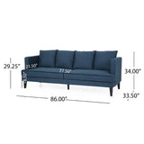 Christopher Knight Home® - Noble House - - Mirod Comfy 3-Seat Sofa With Tufted Back And Arm, Modern For Living Room