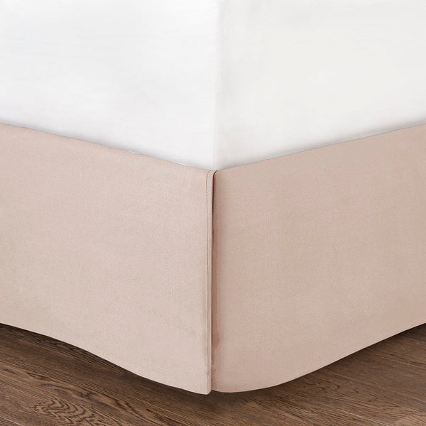 JLA Home Madison Park - 6 Piece Scalloped Daybed Cover Set with Embroidered Pillow, Antimicrobial Finish, Twin Fit Elegance Blush MP13-6463