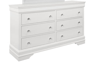 English Elm SHAKER Crocodile Textured Chest with Crystal Hardware, Solid Wood & MDF, Contemporary Tapered Legs White 61.42 L x 18.9 W x 36.22 H B201P215905