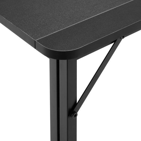 English Elm Folding Desk - Compact Black Foldable Computer Desk For Small Spaces, Easy Storage & Setup 39.37" W2516P272890