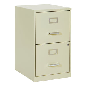 OSP Home Furnishings Metal File Cabinet Tan