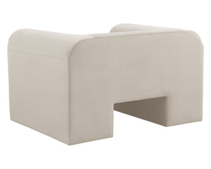 Sunpan Ionic Armchair - Contemporary Elegance with Luxurious Upholstery for Ultimate Comfort and Style Meg Taupe