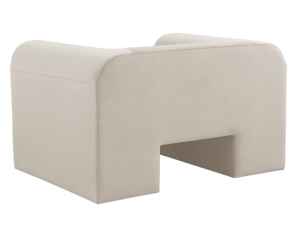Sunpan Ionic Armchair - Contemporary Elegance with Luxurious Upholstery for Ultimate Comfort and Style Meg Taupe
