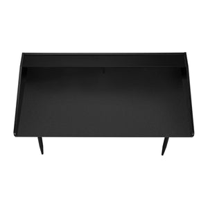 English Elm Computer Desk - Modern Black Laminate Home Office Solution With Storage Shelves For Compact Spaces B2710P219823