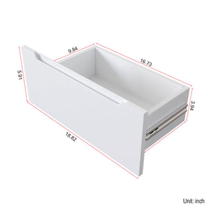 English Elm 3 3-in-1 Vanity Desk with Lighted Flip Mirror, Glass Top, Hidden Storage & Compact 3-Drawer Design W331P265782