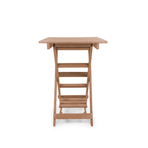 English Elm Summit Ridge Recycled Hdpe Outdoor Folding Bar Table Weather Resistant Eco Patio Teak B2745P409712