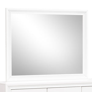 English Elm Madrid Contemporary Decorative Wall Mirror with Unique Shaped Frame, Laminate Wood Grain Finish, 37x46 inchesMadrid Contemporary Decorative Wall Mirror with Unique Shaped Frame, Laminate Wood Grain Finish, 37x46 inches White 3 L x 49 W x 39 H B078P286065