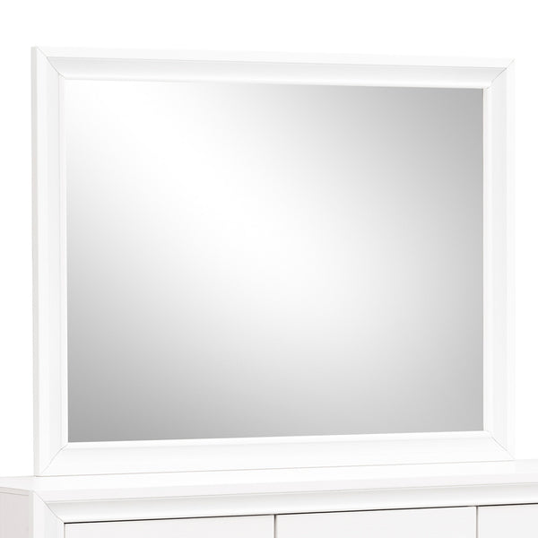 English Elm Madrid Contemporary Decorative Wall Mirror with Unique Shaped Frame, Laminate Wood Grain Finish, 37x46 inchesMadrid Contemporary Decorative Wall Mirror with Unique Shaped Frame, Laminate Wood Grain Finish, 37x46 inches White 3 L x 49 W x 39 H B078P286065