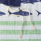 Urban Habitat Kids Finn Casual Shark Cotton Duvet Cover Set UHK12-0039 Green / Navy